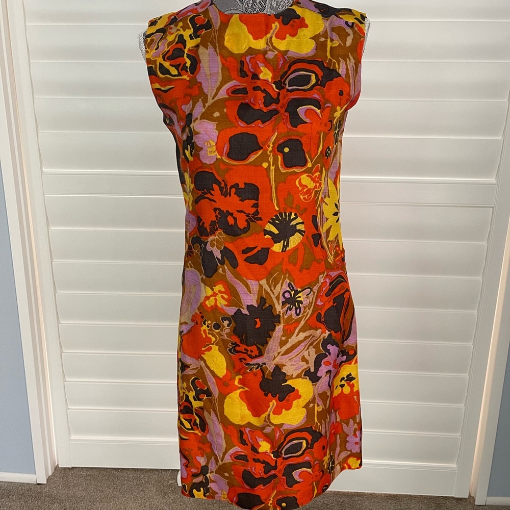 Vintage silk dress 4-6